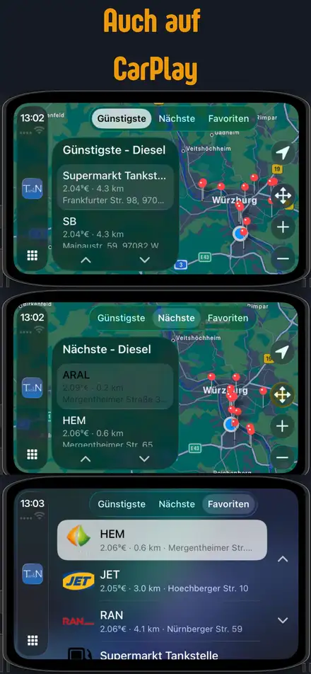 Auch mit CarPlay